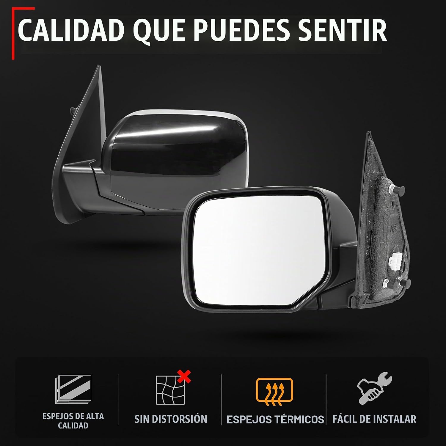 ESPEJO RETROVISOR LATERAL IZQUIERDO T1A PARA HONDA PILOT 2009-2015 CON AJUSTE ELÉCTRICO Y CALEFACCIÓN - 4