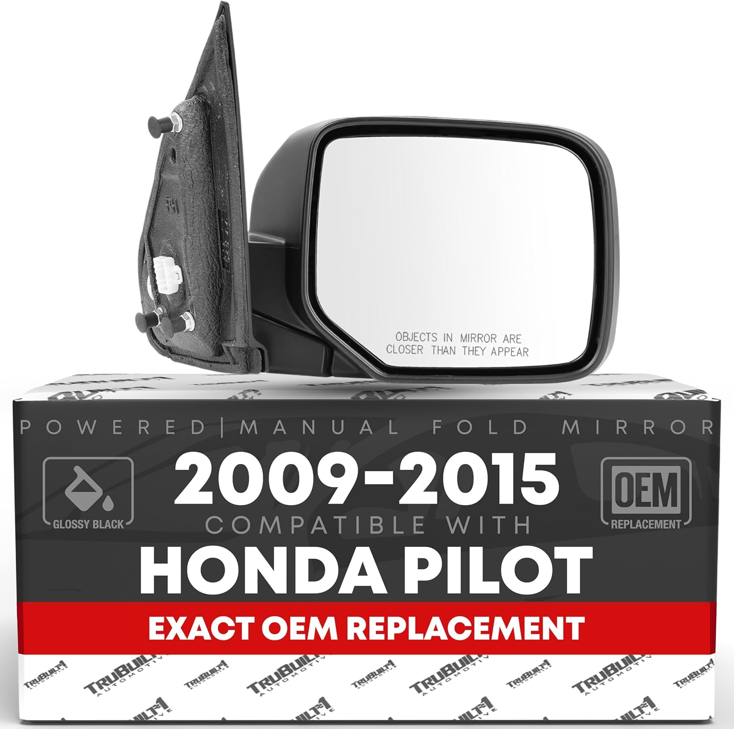 ESPEJO LATERAL DERECHO T1A PARA HONDA PILOT 2009-2015 CON AJUSTE ELÉCTRICO Y CALEFACCIÓN - 1