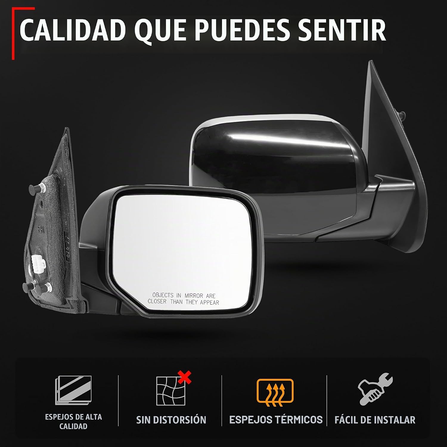 ESPEJO LATERAL DERECHO T1A PARA HONDA PILOT 2009-2015 CON AJUSTE ELÉCTRICO Y CALEFACCIÓN - 4