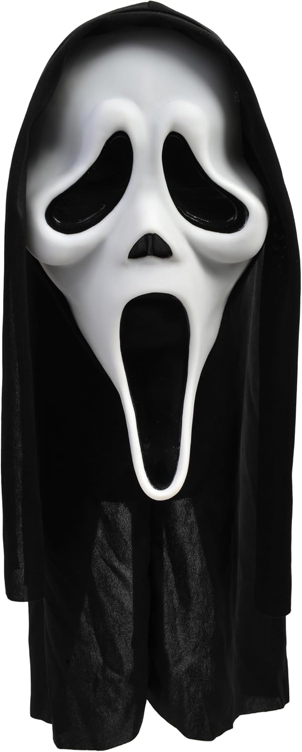 MÁSCARA ADULTO SCREAM GHOST FACE CLÁSICA CON CAPUCHA - 1