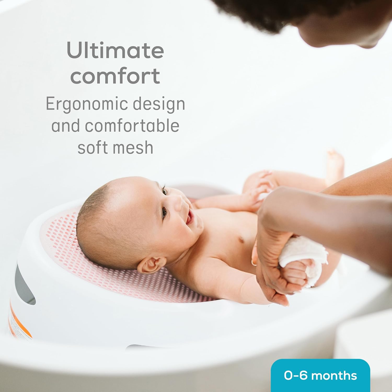 FLOTADOR PARA BAÑO ANGELCARE SOFT-TOUCH CON RINSER, ROSA - 3
