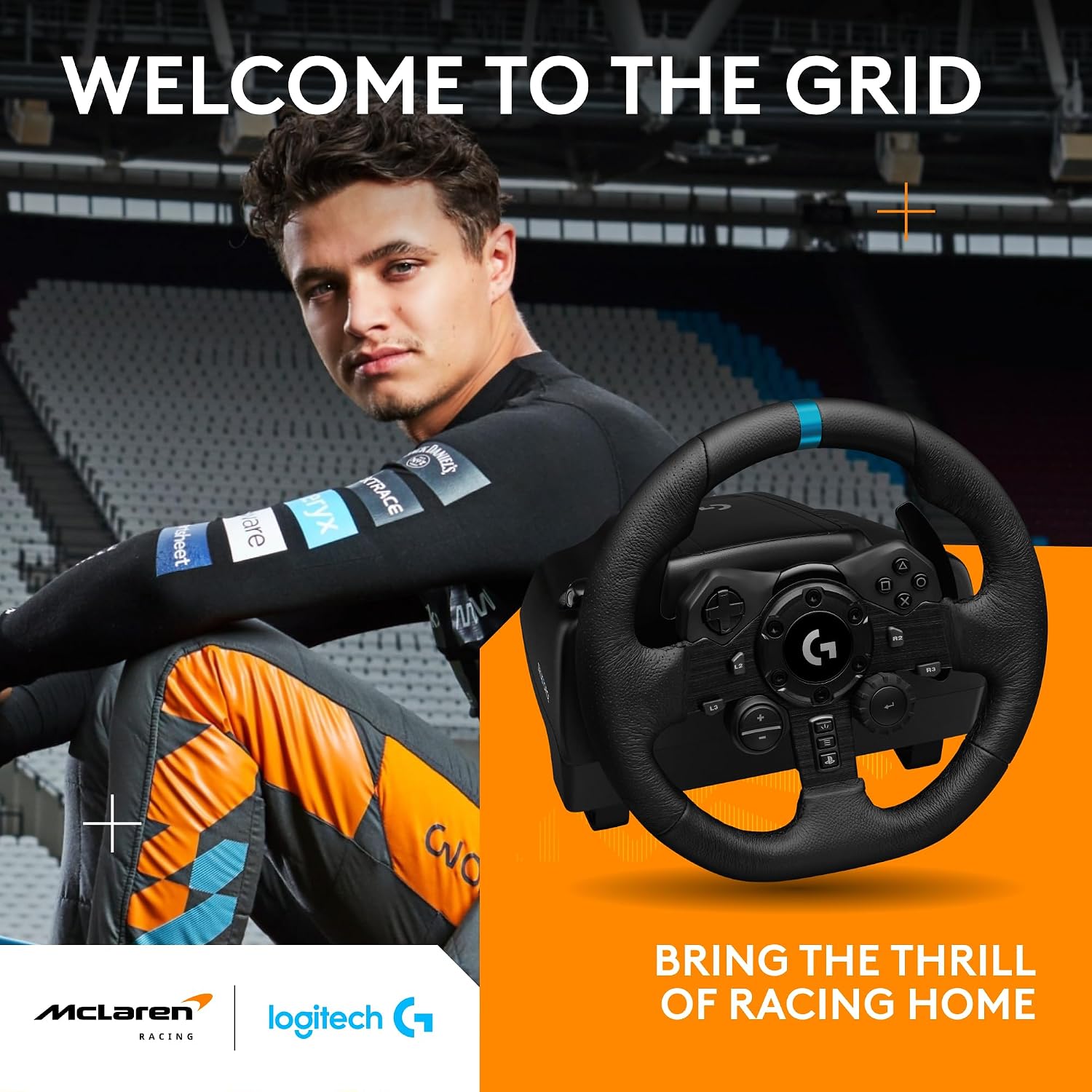 VOLANTE LOGITECH G923 RACING WHEEL CON PEDALES PARA PLAYSTATION 5, PS4 Y PC - 2