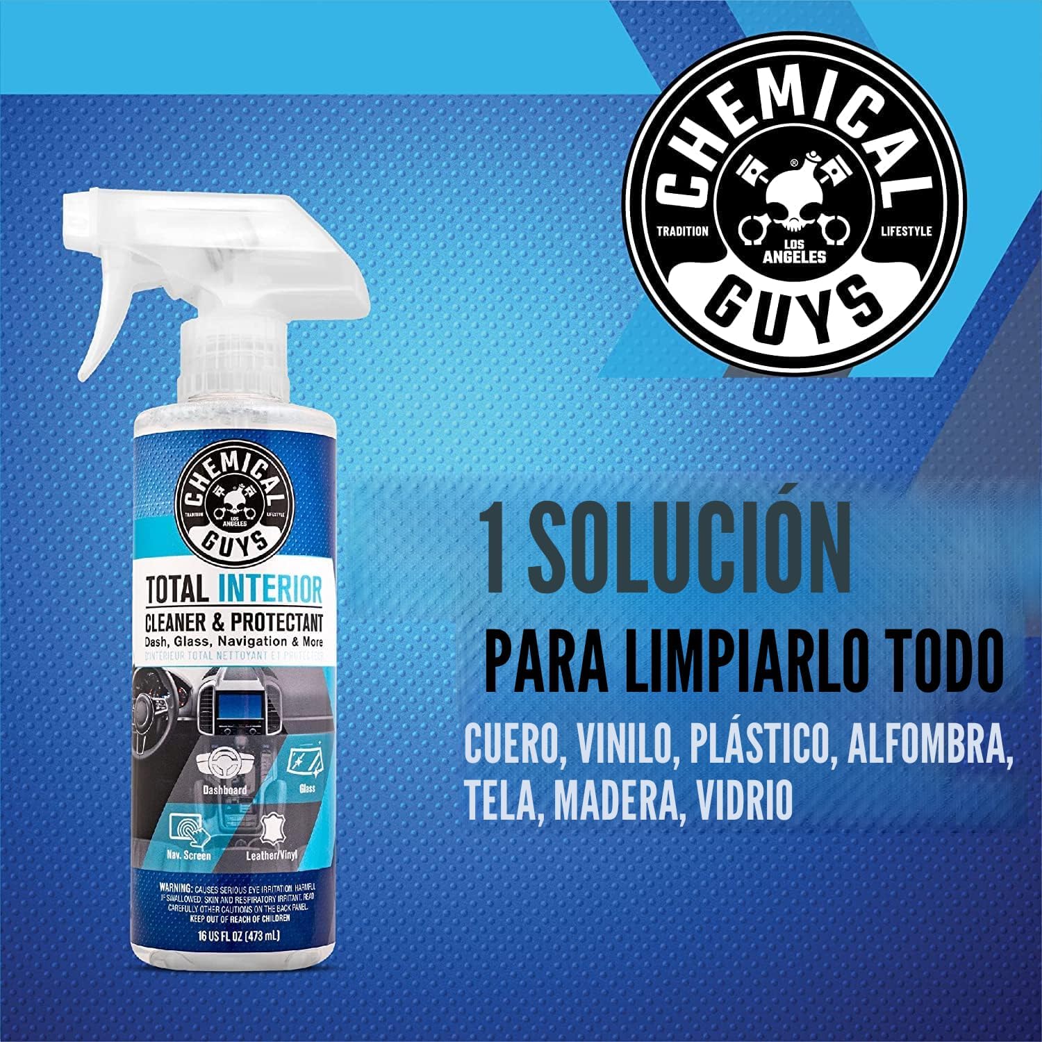LIMPIADOR Y PROTECTOR DE INTERIORES CHEMICAL GUYS TOTAL INTERIOR CLEANER Y PROTECTANT 64 OZ - 2