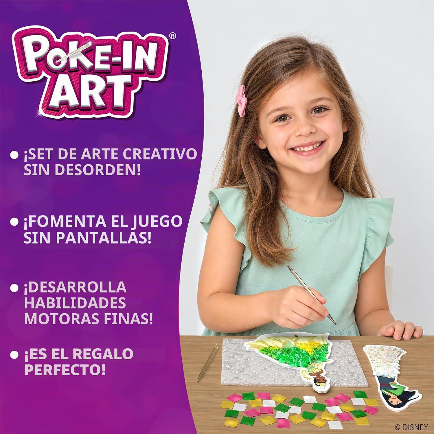 KIT DE ARTE SKILLMATICS POKE-IN ART DISNEY PRINCESAS - 2