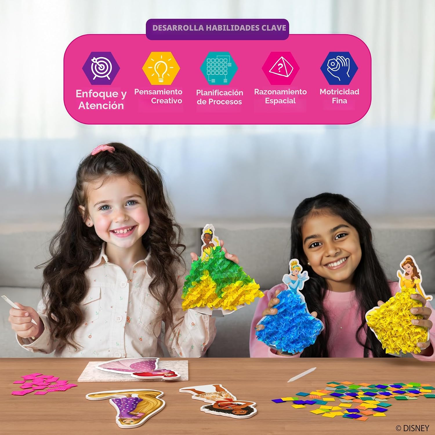 KIT DE ARTE SKILLMATICS POKE-IN ART DISNEY PRINCESAS - 5