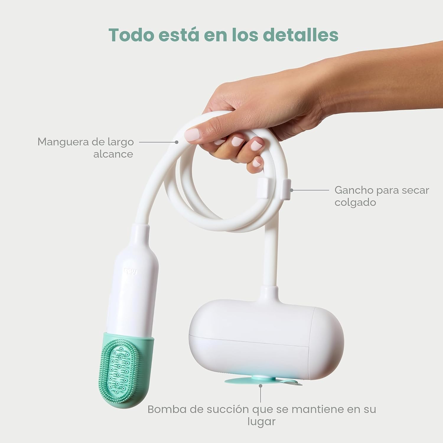 FLOTADOR PARA BAÑO FRIDA BABY CONTROL THE FLOW CON MANGUERA Y ACCESORIOS - 5