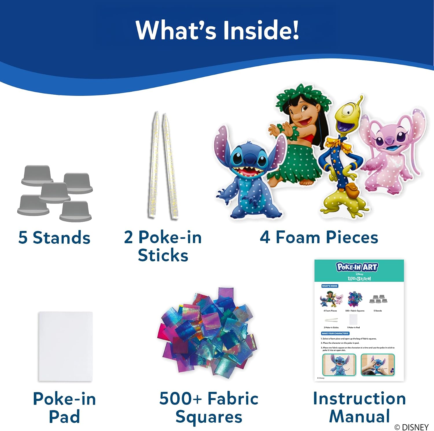 KIT DE ARTE SKILLMATICS POKE-IN ART LILO Y STITCH - 3