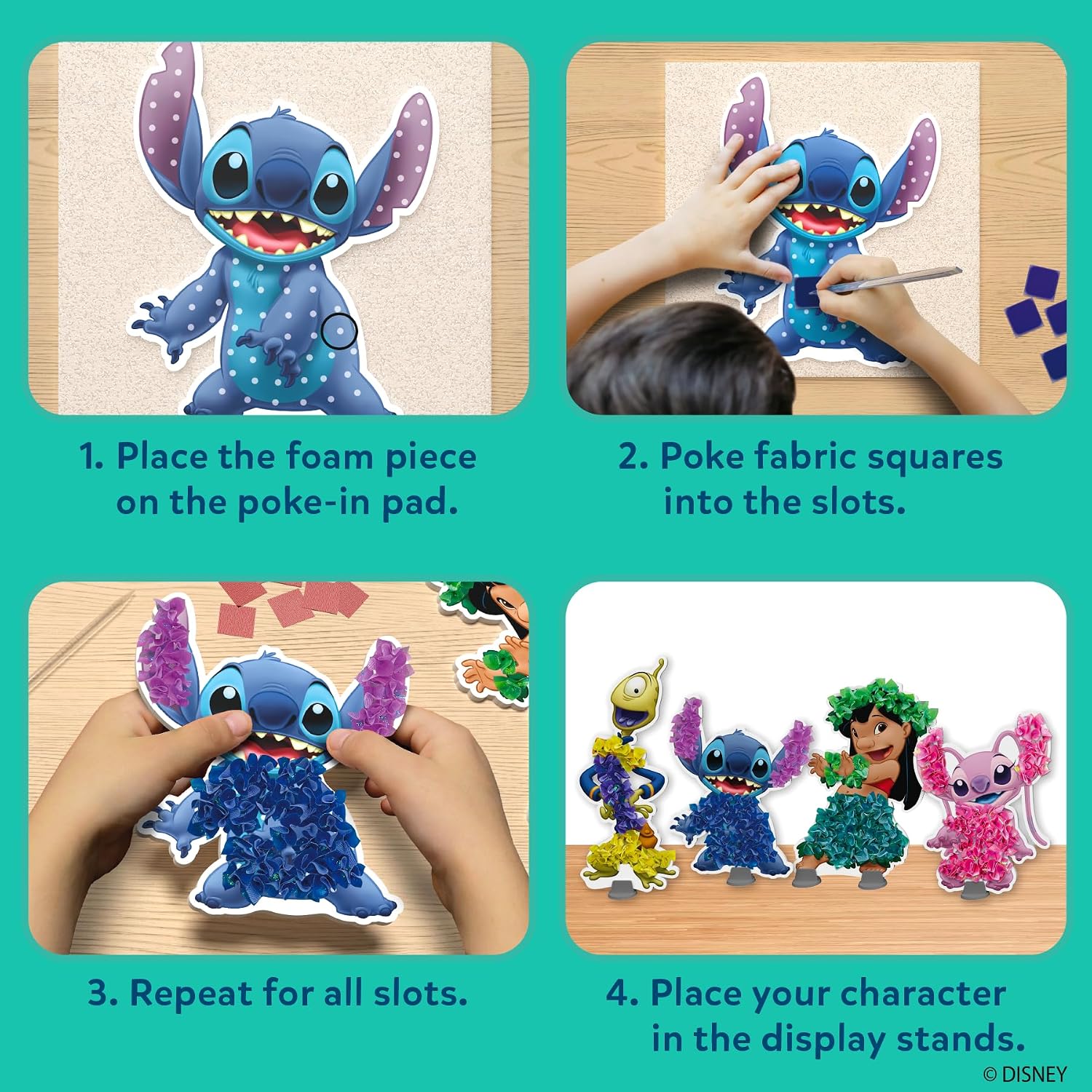 KIT DE ARTE SKILLMATICS POKE-IN ART LILO Y STITCH - 4