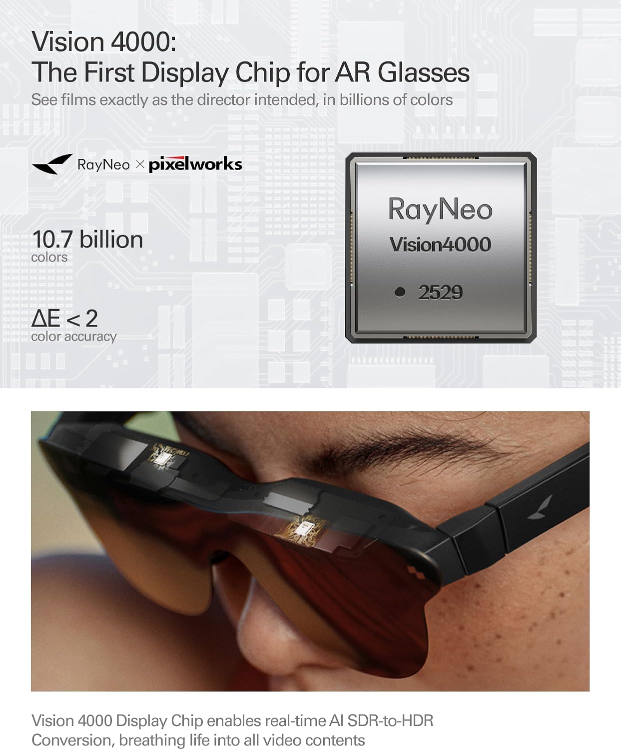 LENTES AR/XR RAYNEO AIR 4 PRO CON PANTALLA VIRTUAL 201' HDR10 Y 120HZ - 3