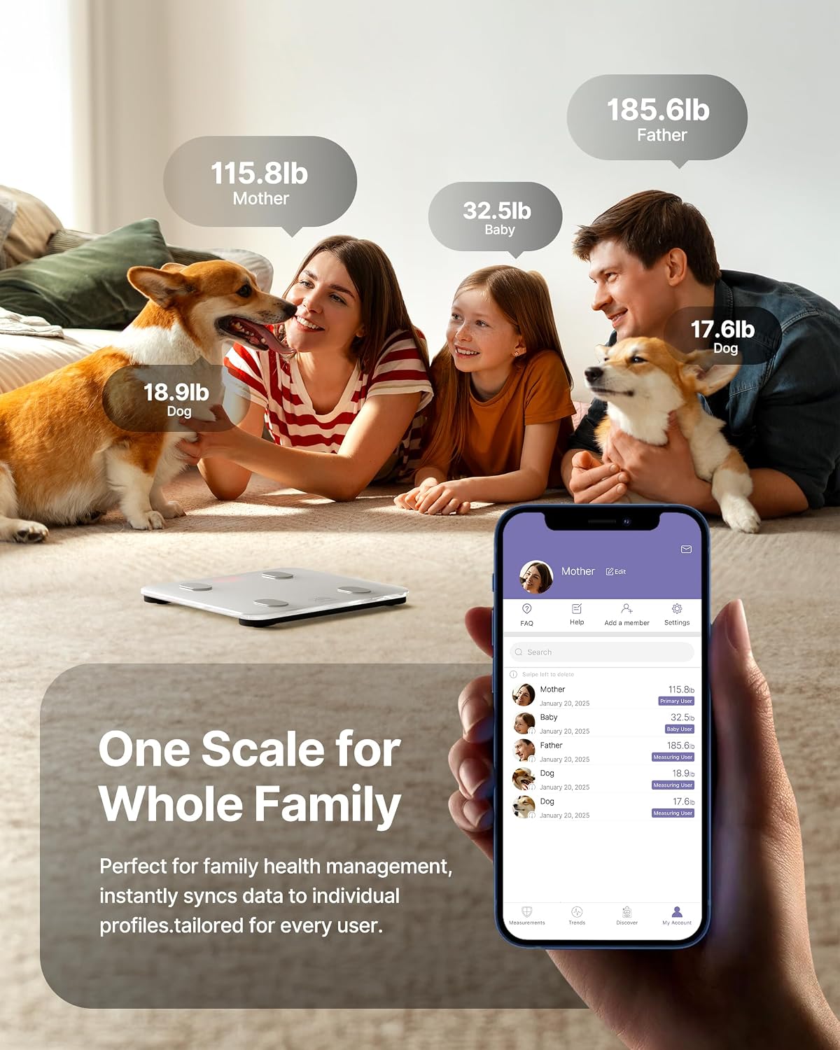 BALANZA INTELIGENTE FITINDEX CON ANÁLISIS DE COMPOSICIÓN CORPORAL Y BLUETOOTH - 5