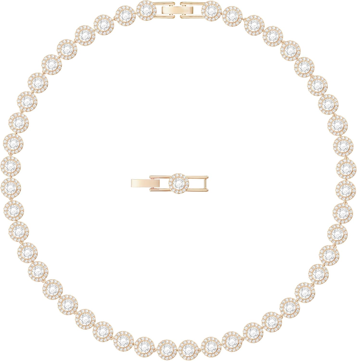 COLLAR SWAROVSKI UNA ANGELIC ALL-AROUND CRYSTAL ORO ROSA - 1