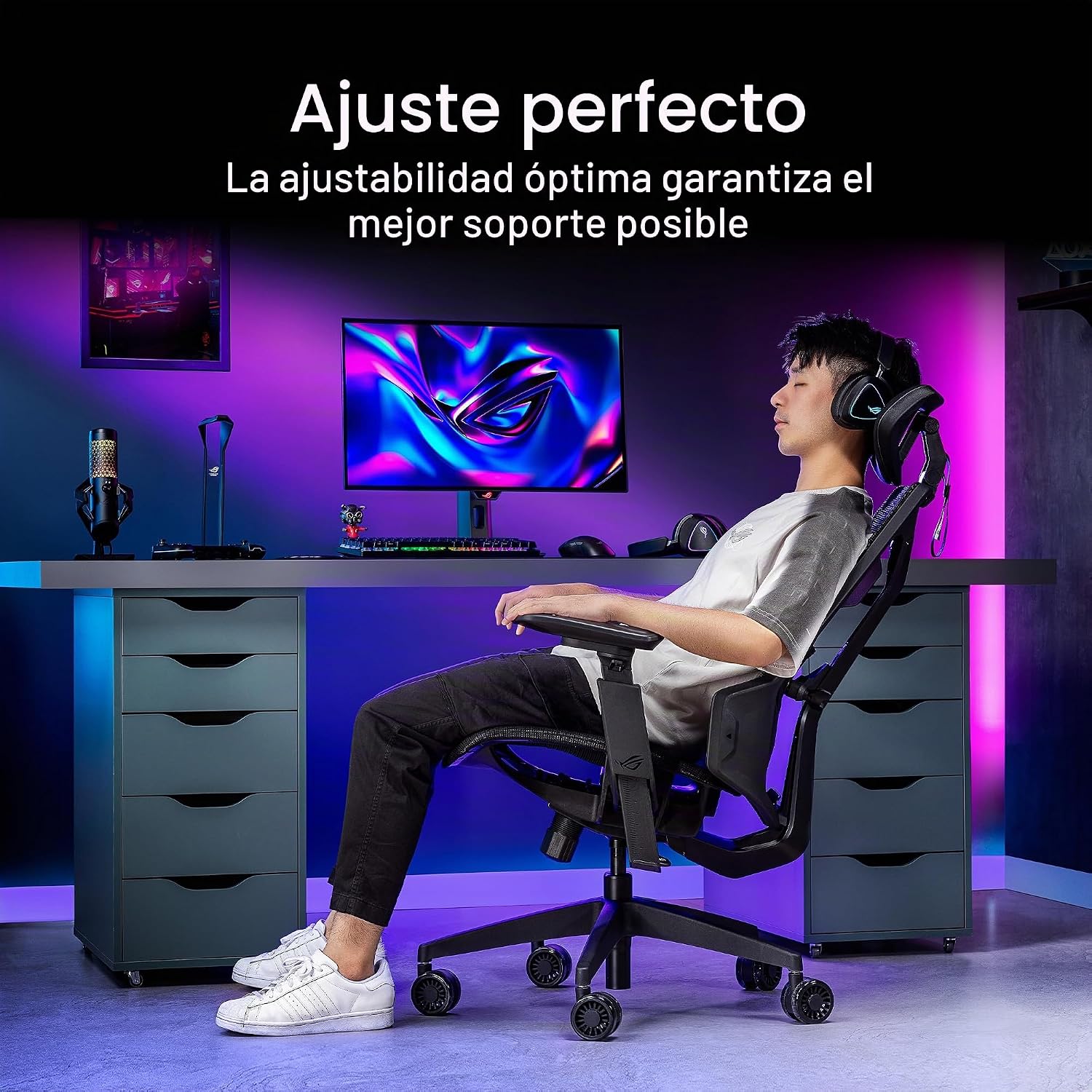 SILLA DE OFICINA ASUS ROG DESTRIER CORE ERGO GAMING CHAIR - 4