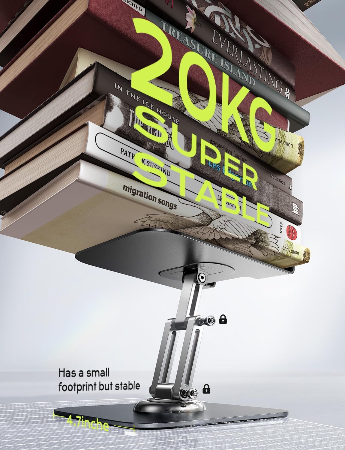 SOPORTE PARA IPAD LISEN DE ALUMINIO AJUSTABLE 360° - 5