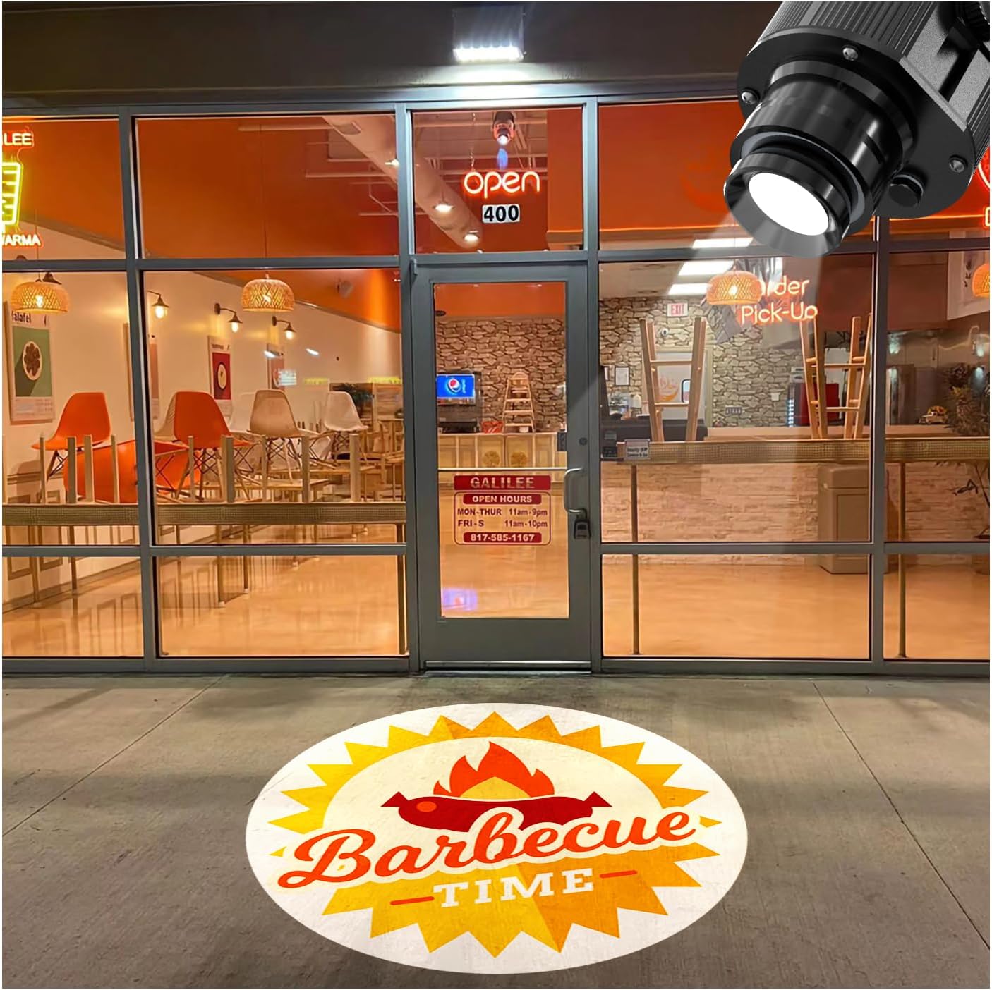 PROYECTOR DE LOGO GOBO 60W YYD WATERPROOF IP67 PARA PUBLICIDAD EXTERIOR - 1