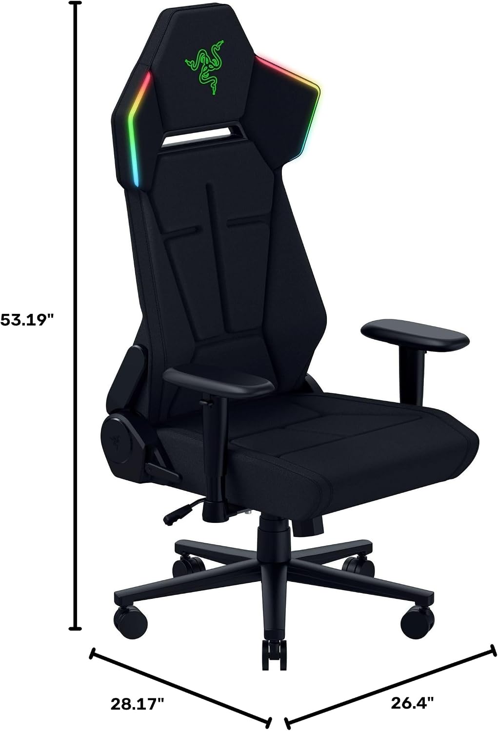 SILLA DE OFICINA RAZER SOMA CHROMA CON ILUMINACIÓN RGB REACTIVA - 2
