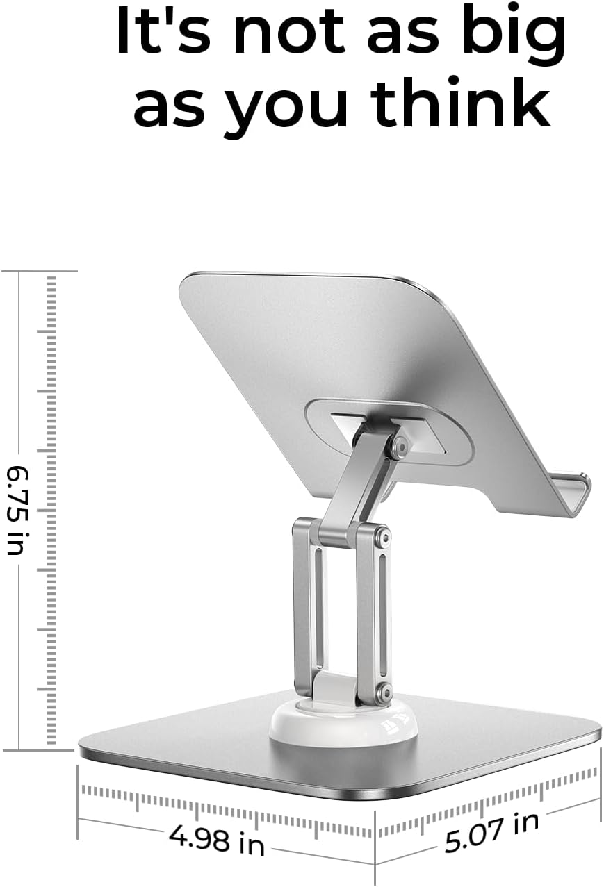 SOPORTE PARA IPAD LISEN AJUSTABLE DE ESCRITORIO BLANCO - 4