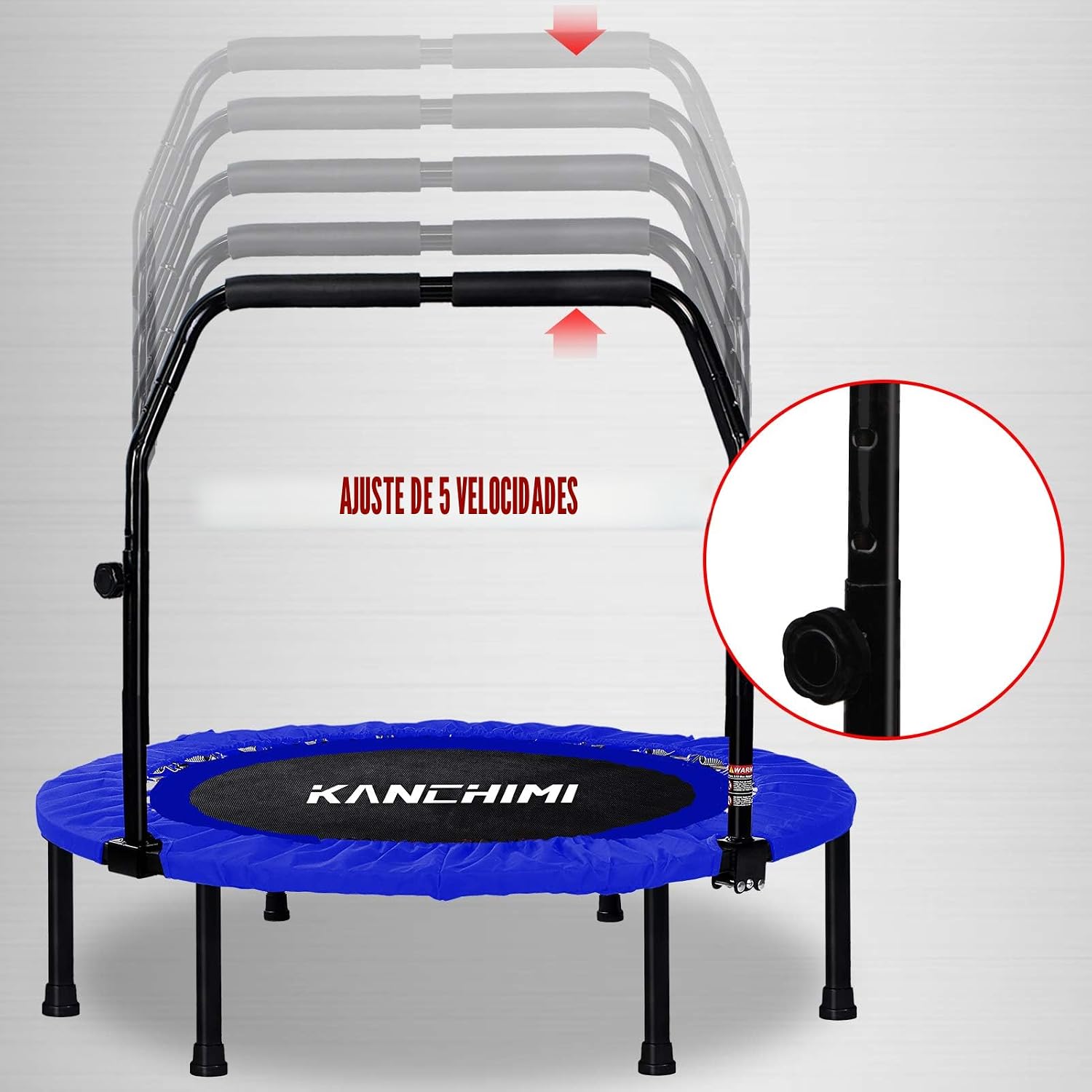 TRAMPOLIN KANCHIMI 40 PULGADAS PLEGABLE CON MANIJA AJUSTABLE PARA FITNESS - 4