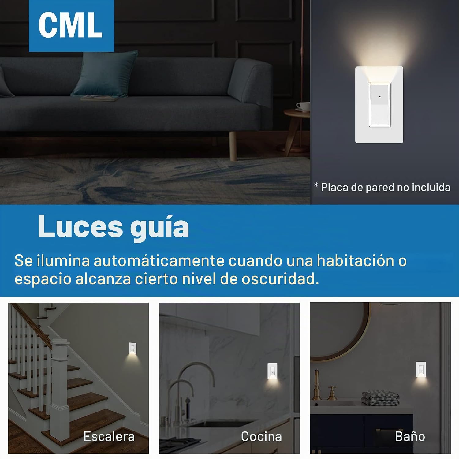 INTERRUPTOR DE LUZ CON SENSOR CREPUSCULAR CML HARDWARE PAQUETE DE 10 UNIDADES - 3