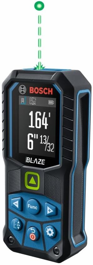 MEDIDOR LÁSER BOSCH GLM165-25G BLAZE GREEN-BEAM 165 PIES - 1