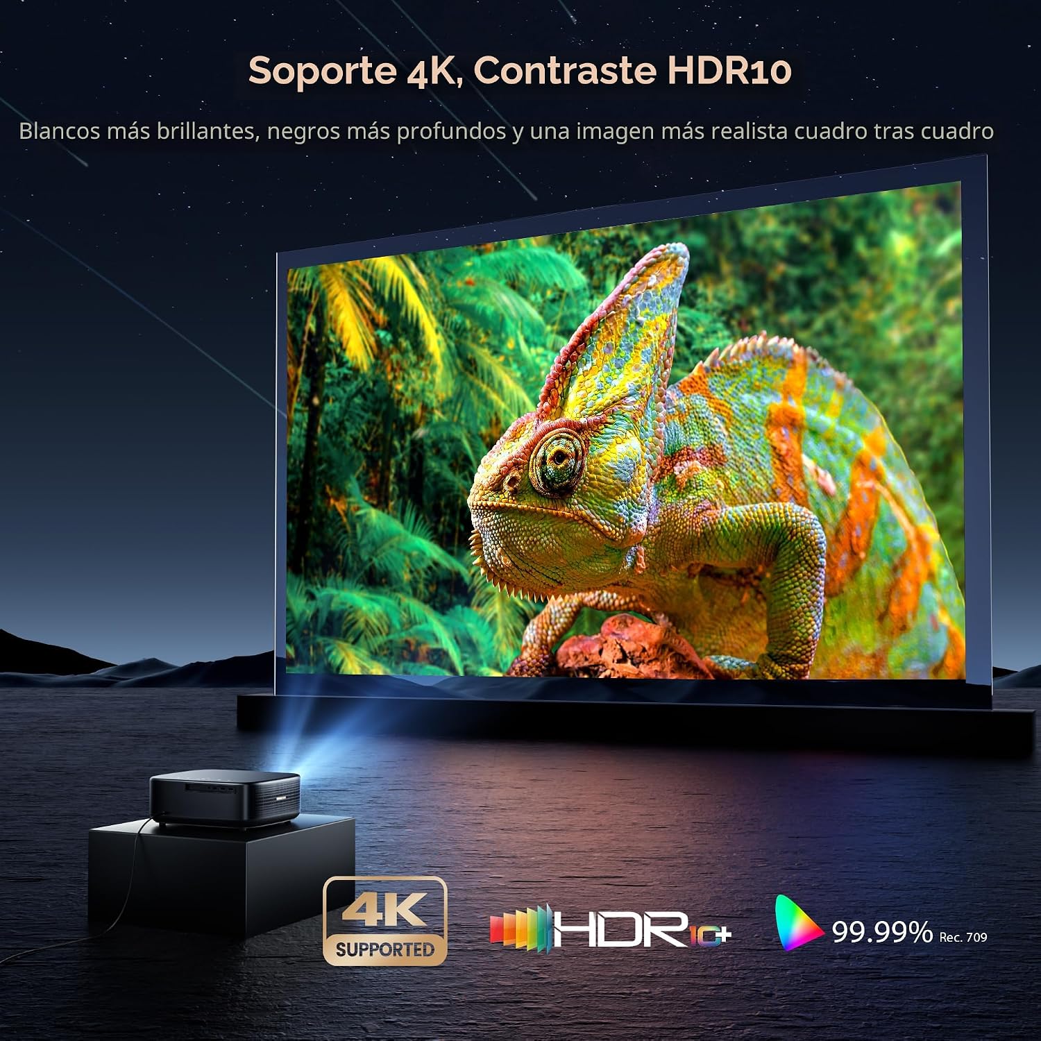 PROYECTOR ALVAR 4K CON WIFI Y BLUETOOTH 2500 ANSI - 2