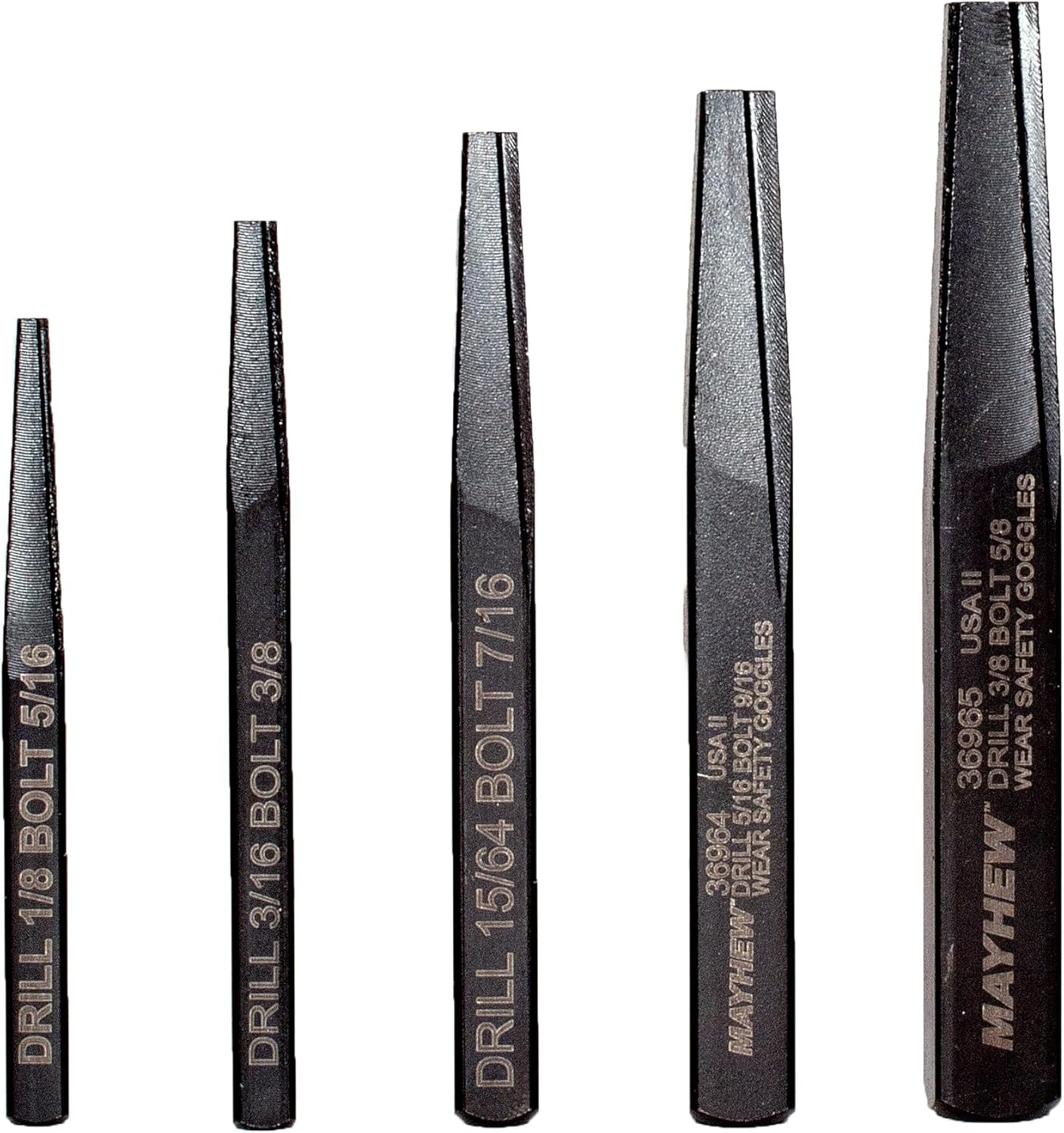 JUEGO DE EXTRACTORES DE TORNILLOS MAYHEW 5 PIEZAS ACABADO ÓXIDO NEGRO - 3