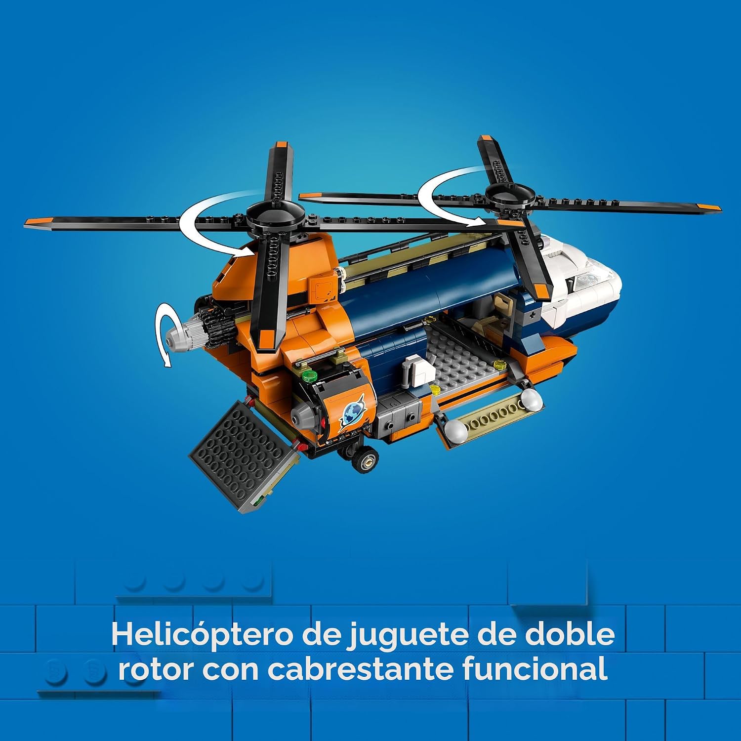 LEGO CITY HELICÓPTERO EXPLORADOR DE LA JUNGLA EN CAMPAMENTO BASE 60437 - 3