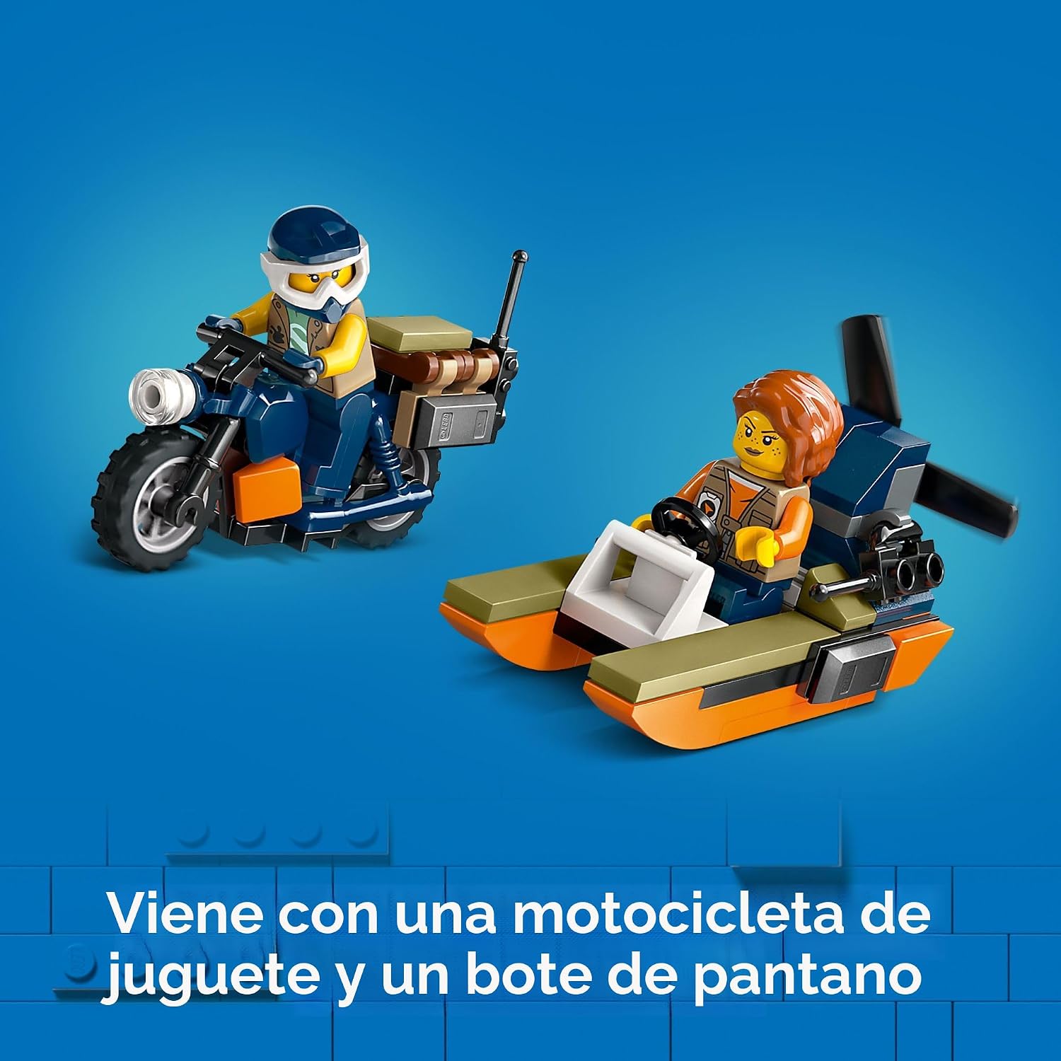LEGO CITY HELICÓPTERO EXPLORADOR DE LA JUNGLA EN CAMPAMENTO BASE 60437 - 4