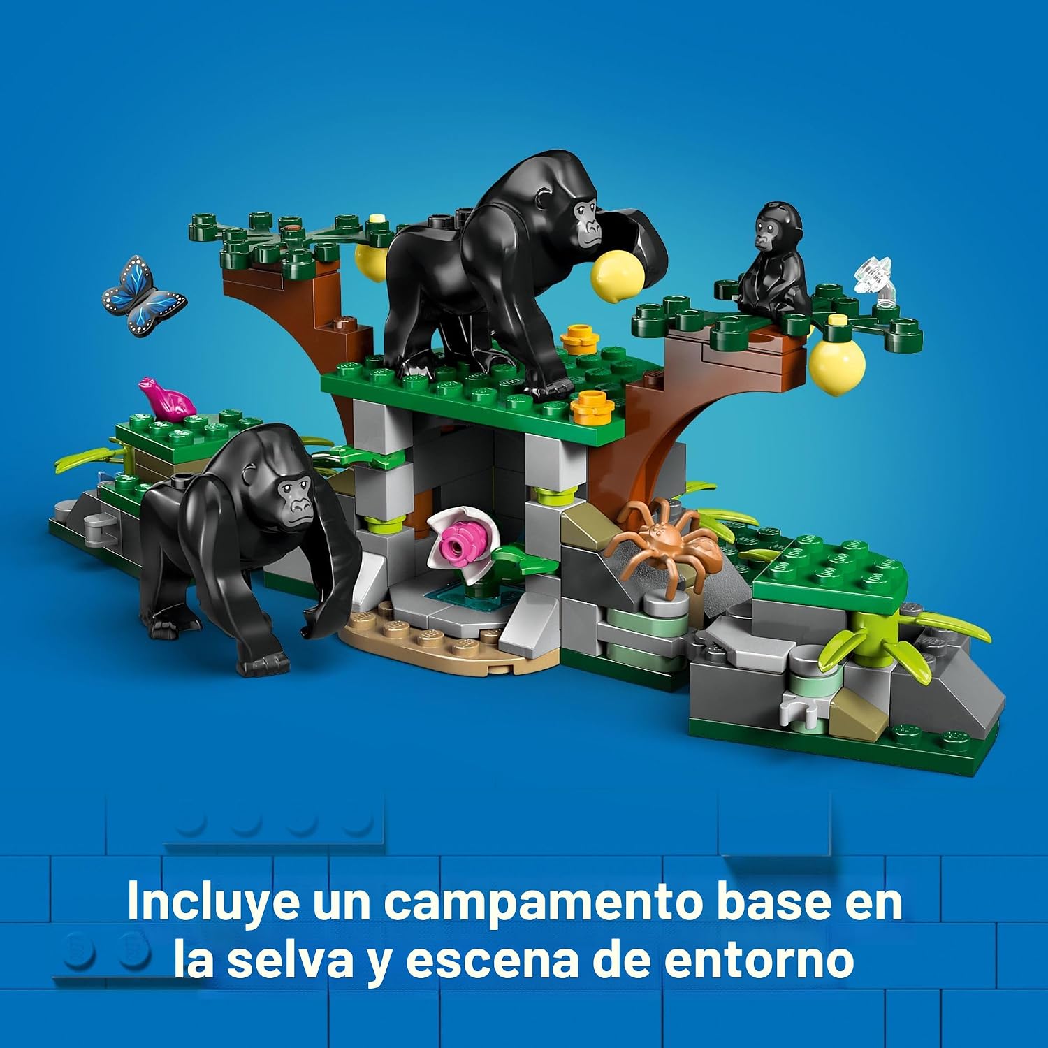 LEGO CITY HELICÓPTERO EXPLORADOR DE LA JUNGLA EN CAMPAMENTO BASE 60437 - 5