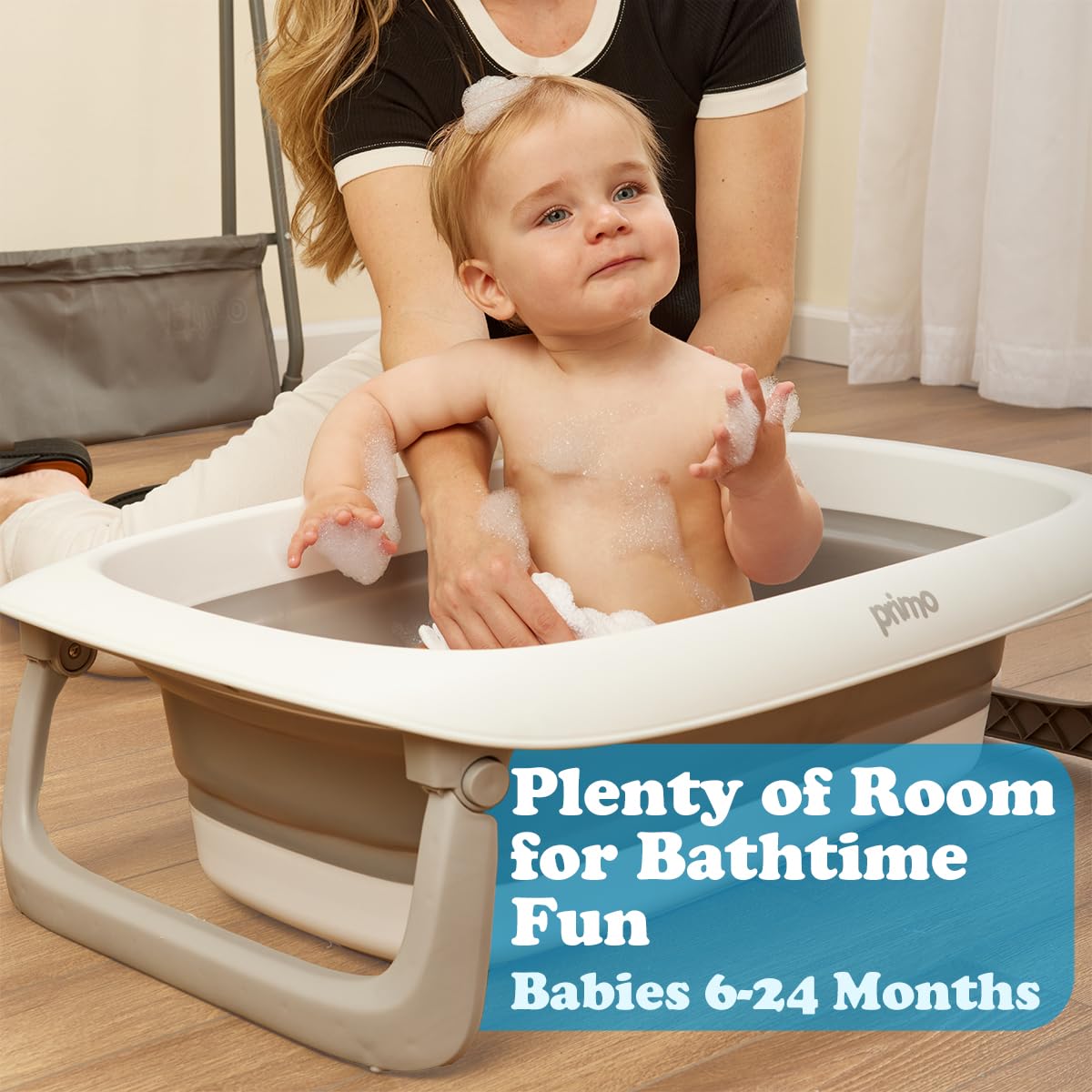 ADAPTADOR DE BAÑO PRIMO SQUISHSPLASH PLEGABLE CON SOPORTE ERGONÓMICO PARA RECIÉN NACIDOS Y NIÑOS PEQUEÑOS - 4