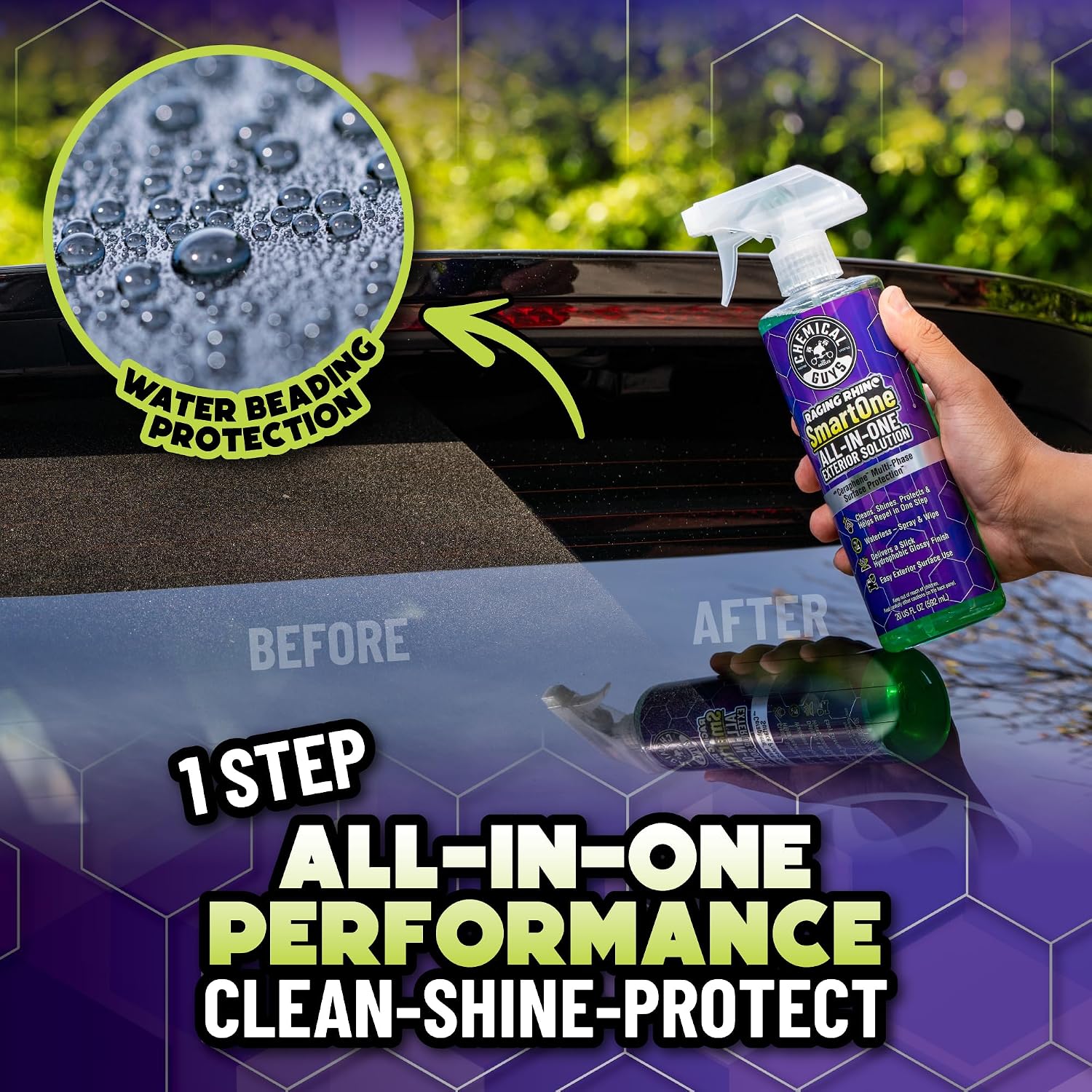 KIT DE LIMPIEZA CHEMICAL GUYS RAGING RHINO EXTERIOR E INTERIOR 5 PIEZAS - 2