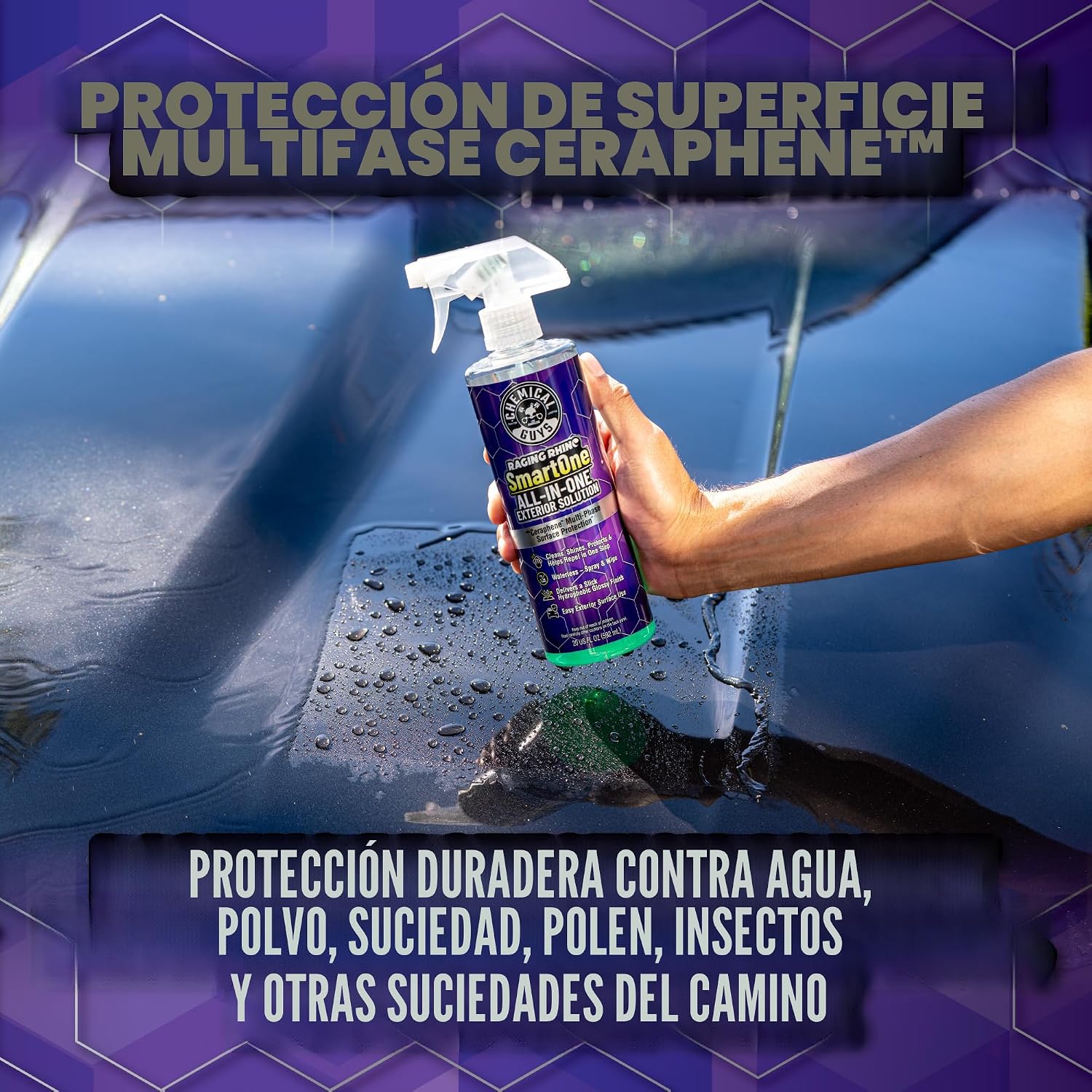 KIT DE LIMPIEZA CHEMICAL GUYS RAGING RHINO EXTERIOR E INTERIOR 5 PIEZAS - 4