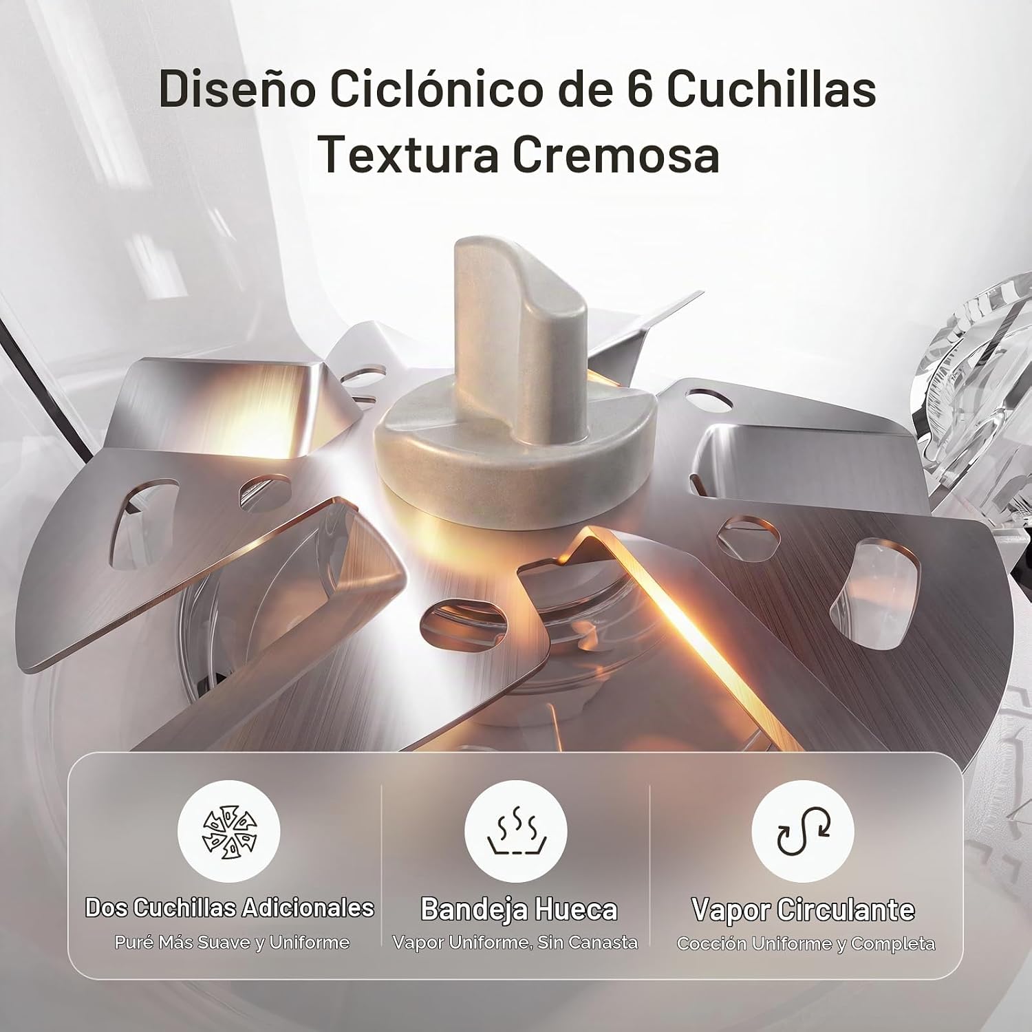 PROCESADOR DE PAPILLA MOMCOZY AUTOMEAL CON VAPOR Y LICUADORA AUTOMÁTICA 15OZ - 5