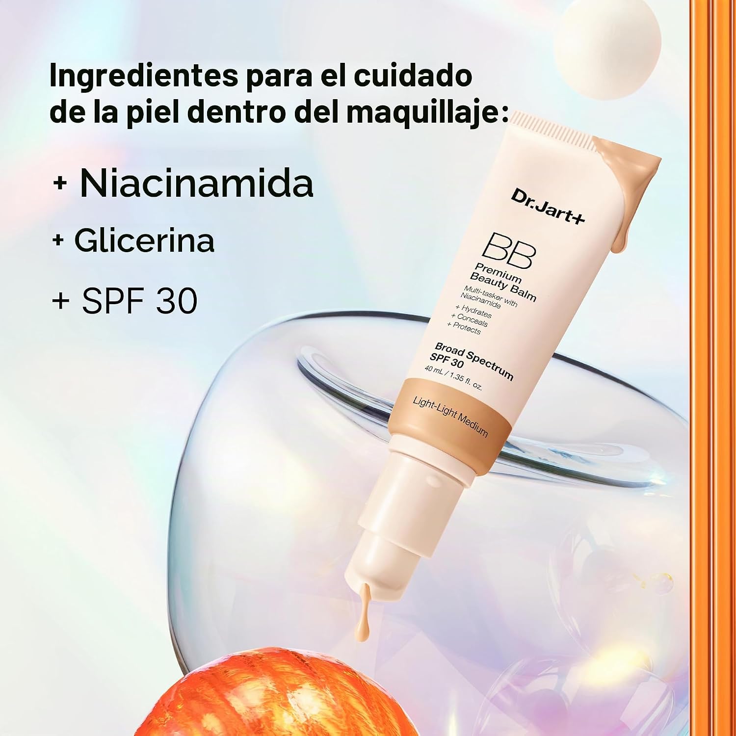 BB CREAM DR.JART+ PREMIUM BEAUTY BALM CON SPF 30 Y NIACINAMIDA - 5