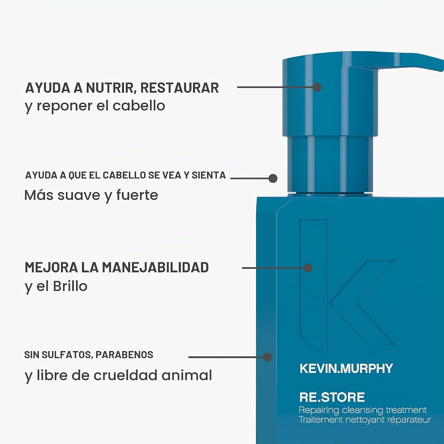 TRATAMIENTO CAPILAR KEVIN.MURPHY RE.STORE PARA CABELLO DAÑADO 6.7 FL OZ - 4