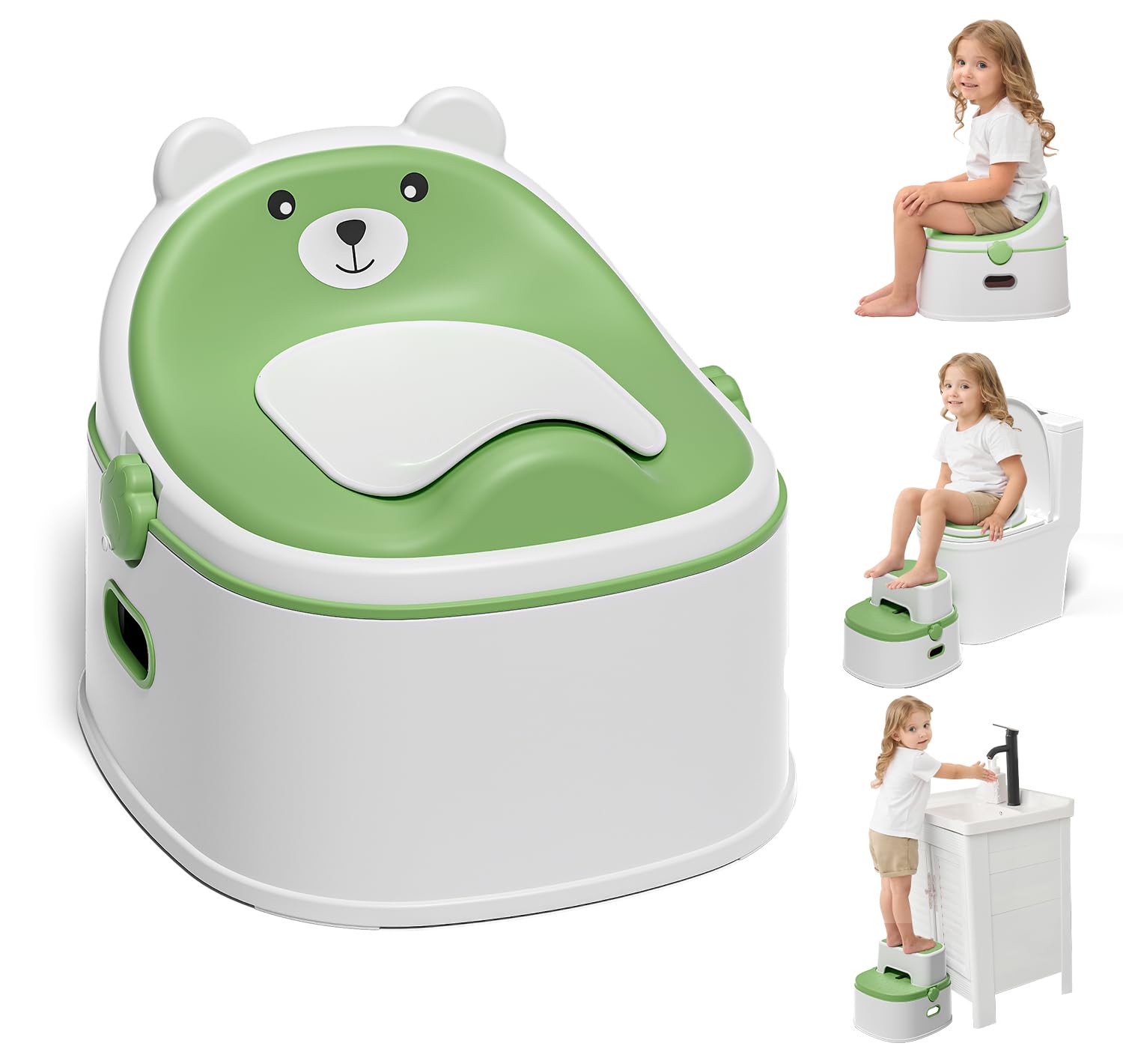 BACINICA PARA ENTRENAMIENTO MOREFEEL 3 EN 1 VERDE - 1