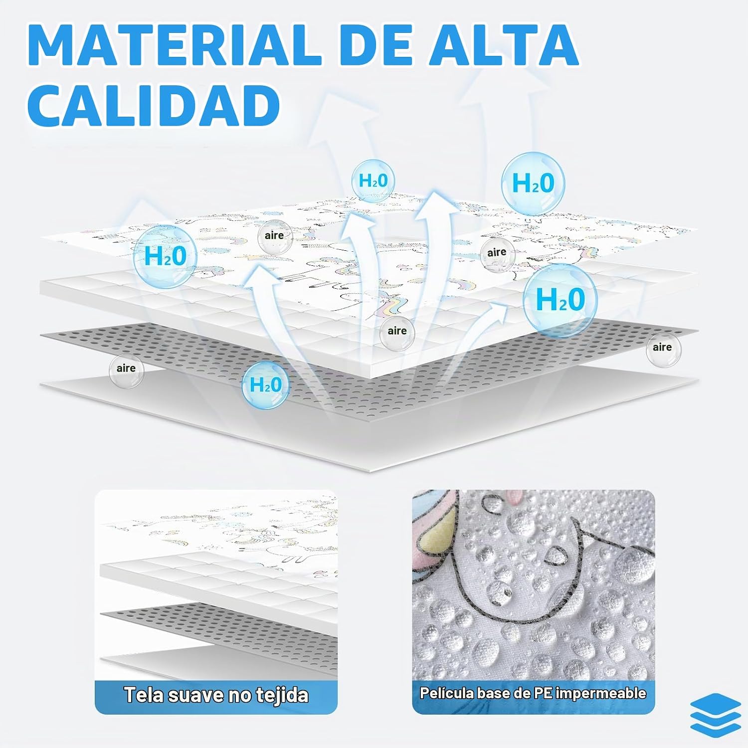 CUBRE INODORO DESECHABLE CRTIIN 100 PIEZAS TAMAÑO EXTRA GRANDE DISEÑO UNICORNIO - 3