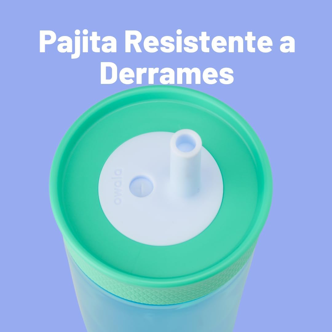 VASO OWALA TUMBLER KIDS PLÁSTICO 15 OZ AZUL - 2