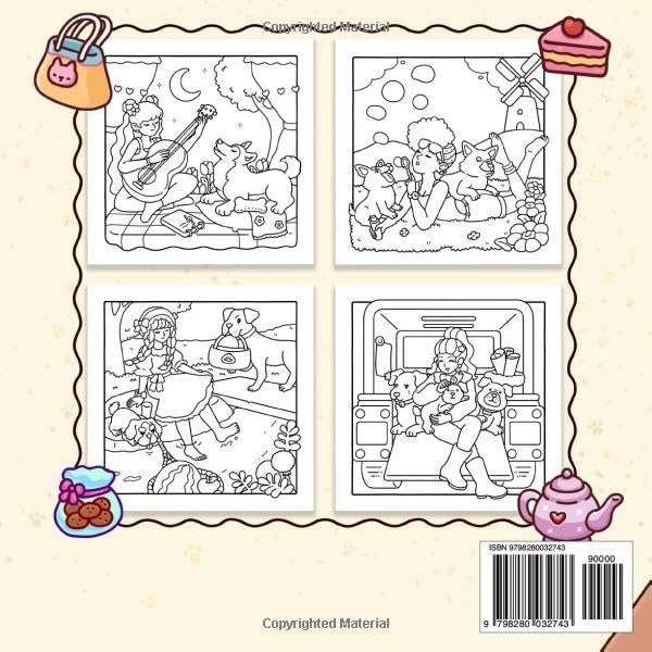 CUADERNO PARA COLOREAR DOG MOM MAJOSTA TAMAÑO 8.5X8.5 PULGADAS - 2
