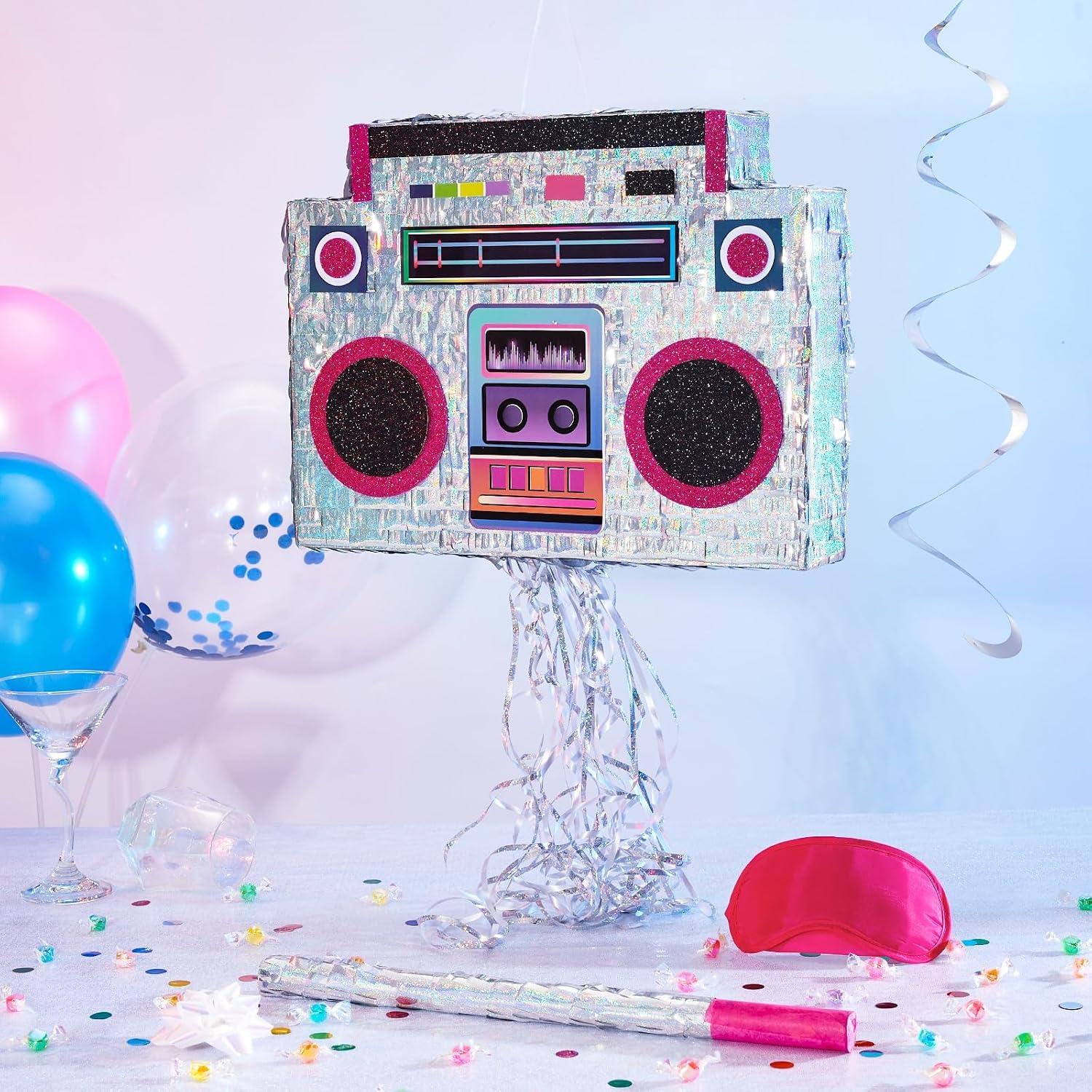 PIÑATA REPRODUCTOR DE MÚSICA WERNNSAI TEMA RETRO 80S Y 90S - 5