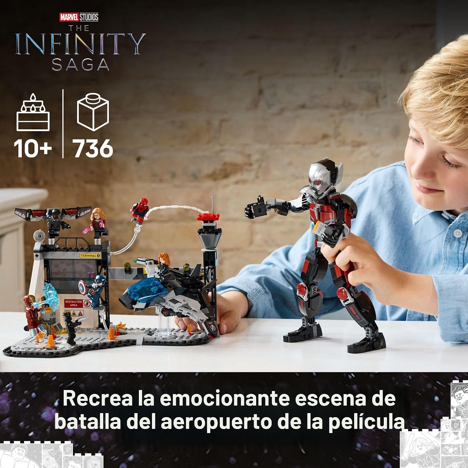 LEGO MARVEL CAPITÁN AMÉRICA GUERRA CIVIL SET DE CONSTRUCCIÓN 76314 - 2