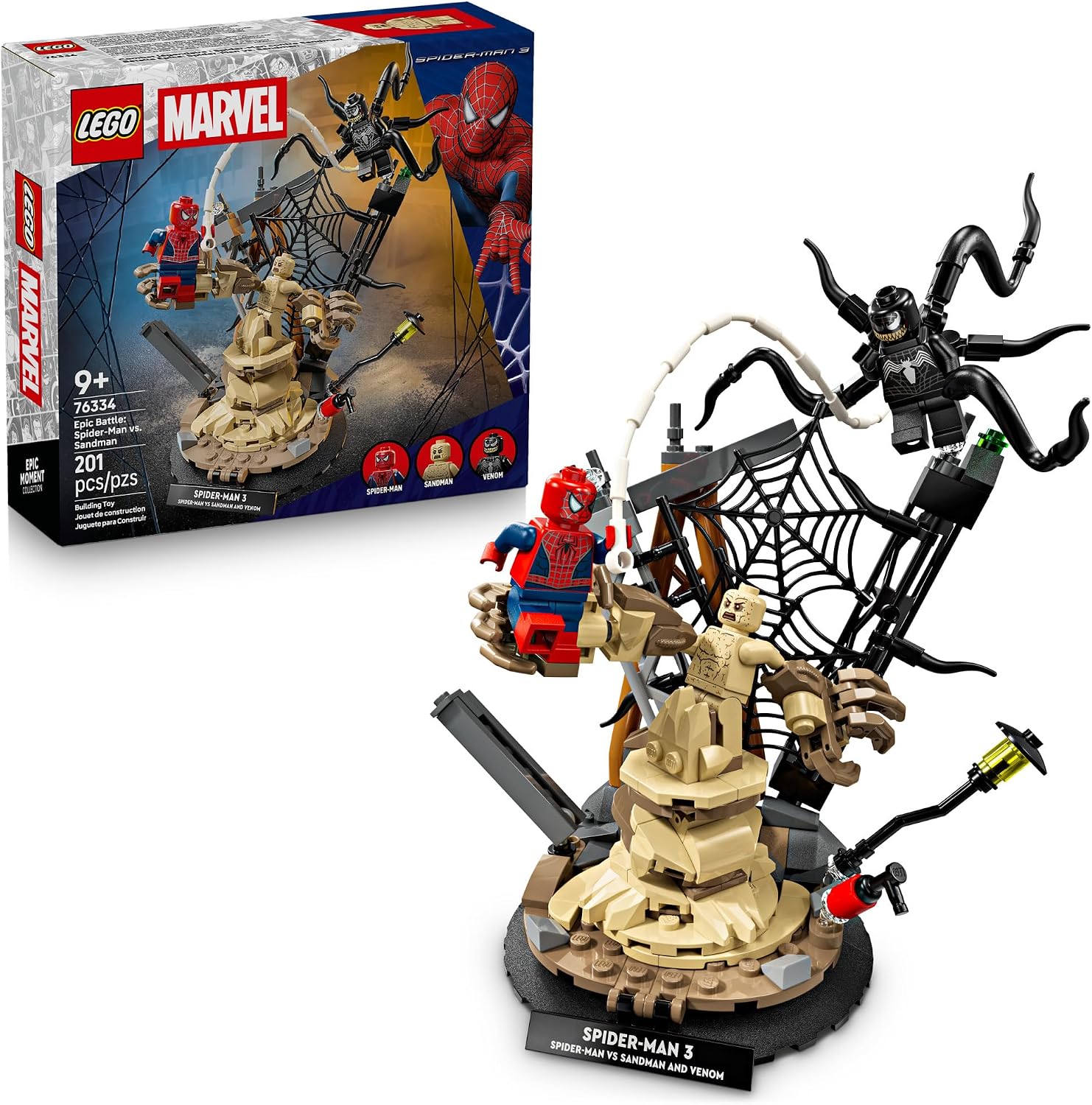 SET DE CONSTRUCCIÓN LEGO MARVEL EPIC BATTLE SPIDER-MAN VS. SANDMAN 76334 - 1