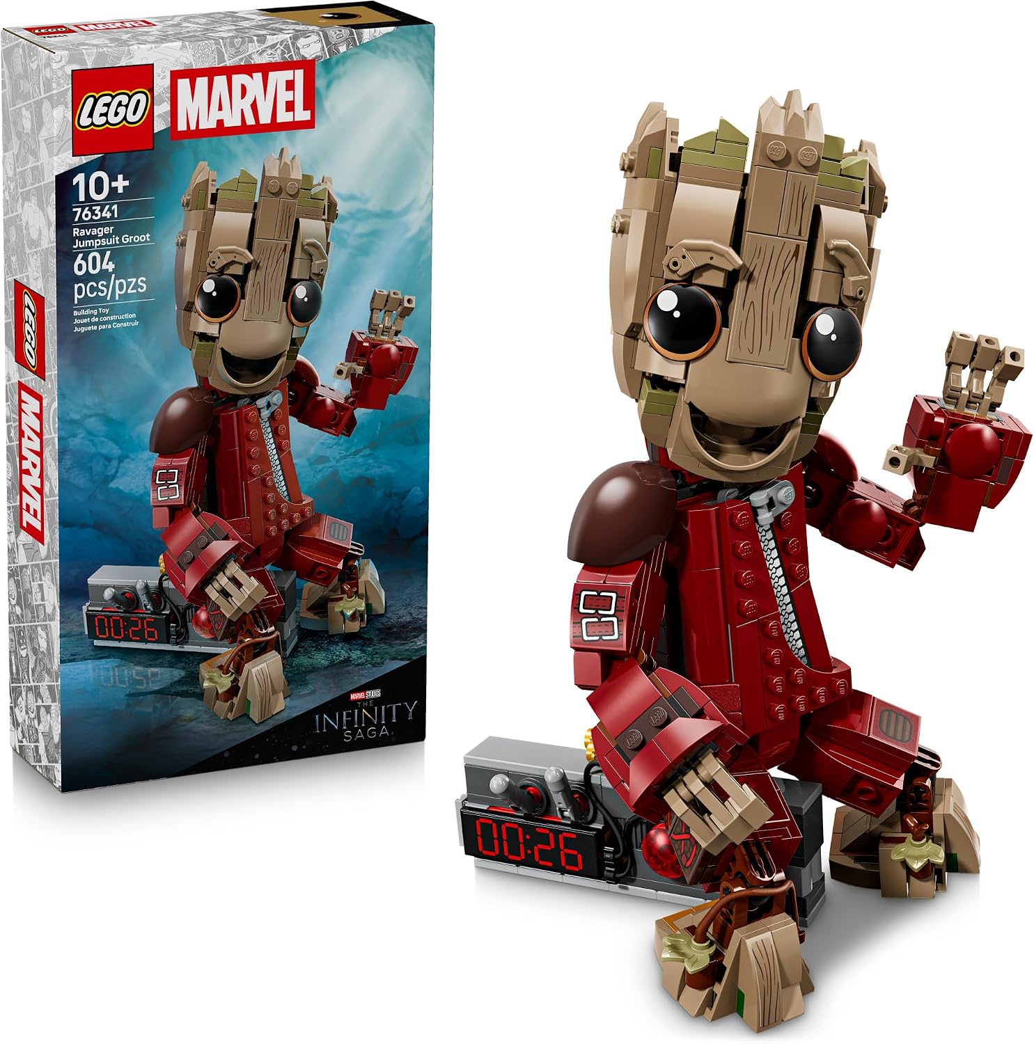 SET DE CONSTRUCCIÓN LEGO MARVEL GROOT CON TRAJE RAVAGER 76341 - 1