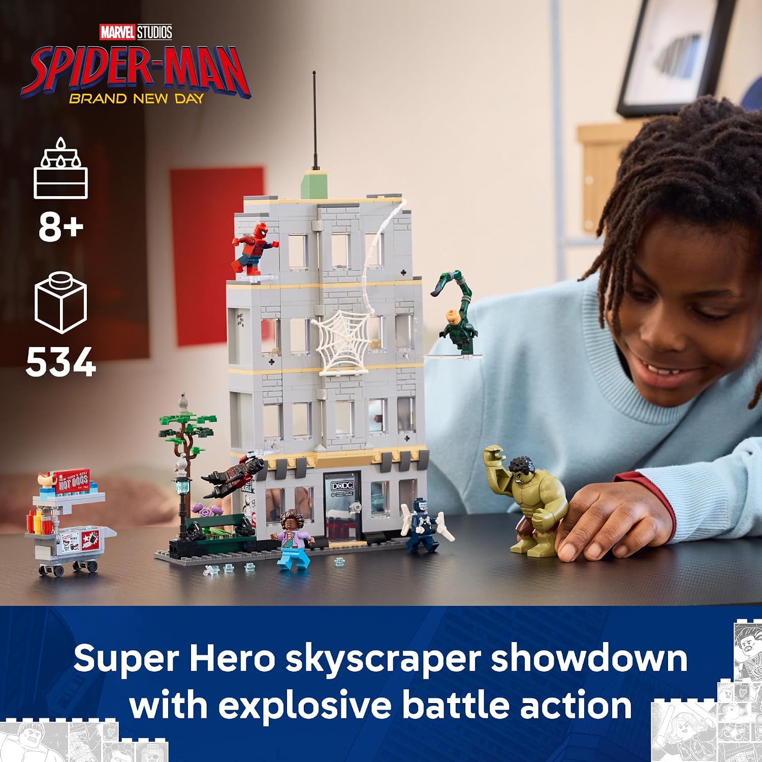 SET DE CONSTRUCCIÓN LEGO MARVEL SPIDER-MAN VS. HULK EPIC CLASH 76350 - 2