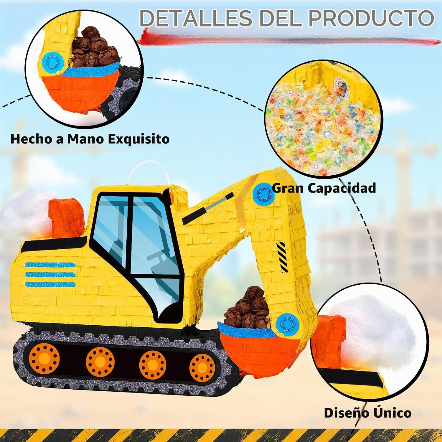 PIÑATA CONEJO DE PASCUA WERNNSAI 42X31.6 CM - 4