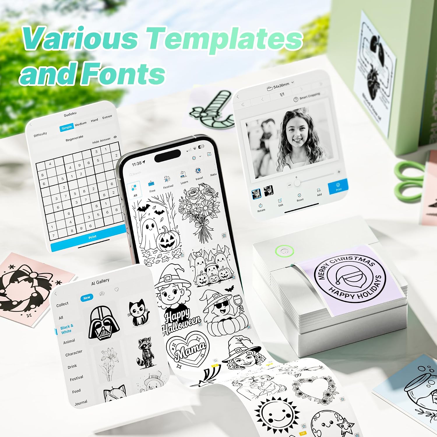 IMPRESORA DE ETIQUETAS TYPONOS PM290 CON 3 ROLLOS DE PAPEL TÉRMICO - 3