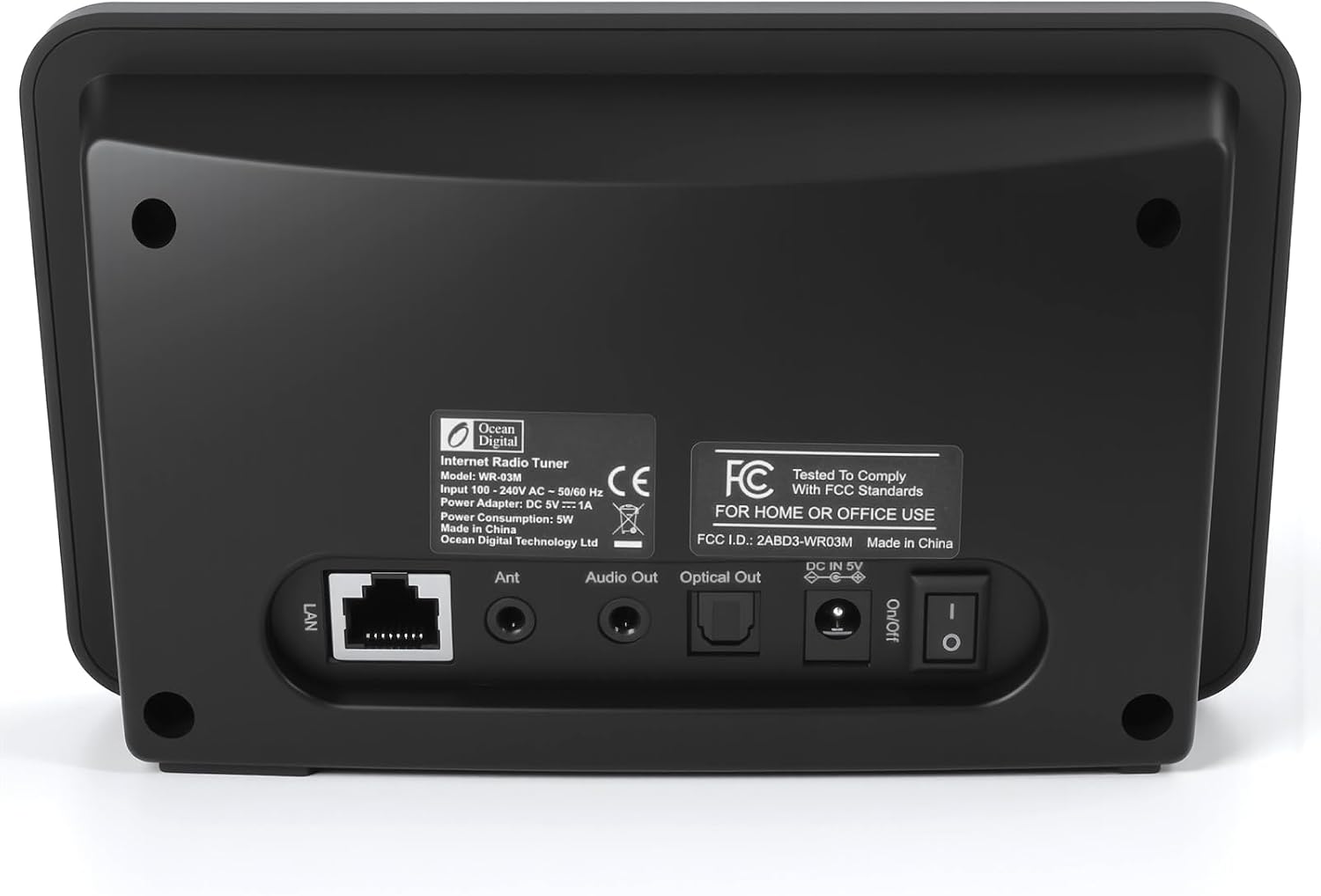 RADIO INTERNET OCEAN DIGITAL WR-03M CON BLUETOOTH, FM, WI-FI Y SALIDA ÓPTICA - 2