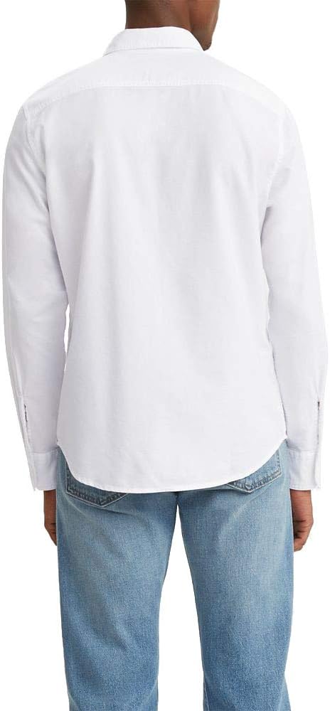 CAMISA LEVI'S CLÁSICA PARA HOMBRE MANGA LARGA CON 1 BOLSILLO BLANCA - 3