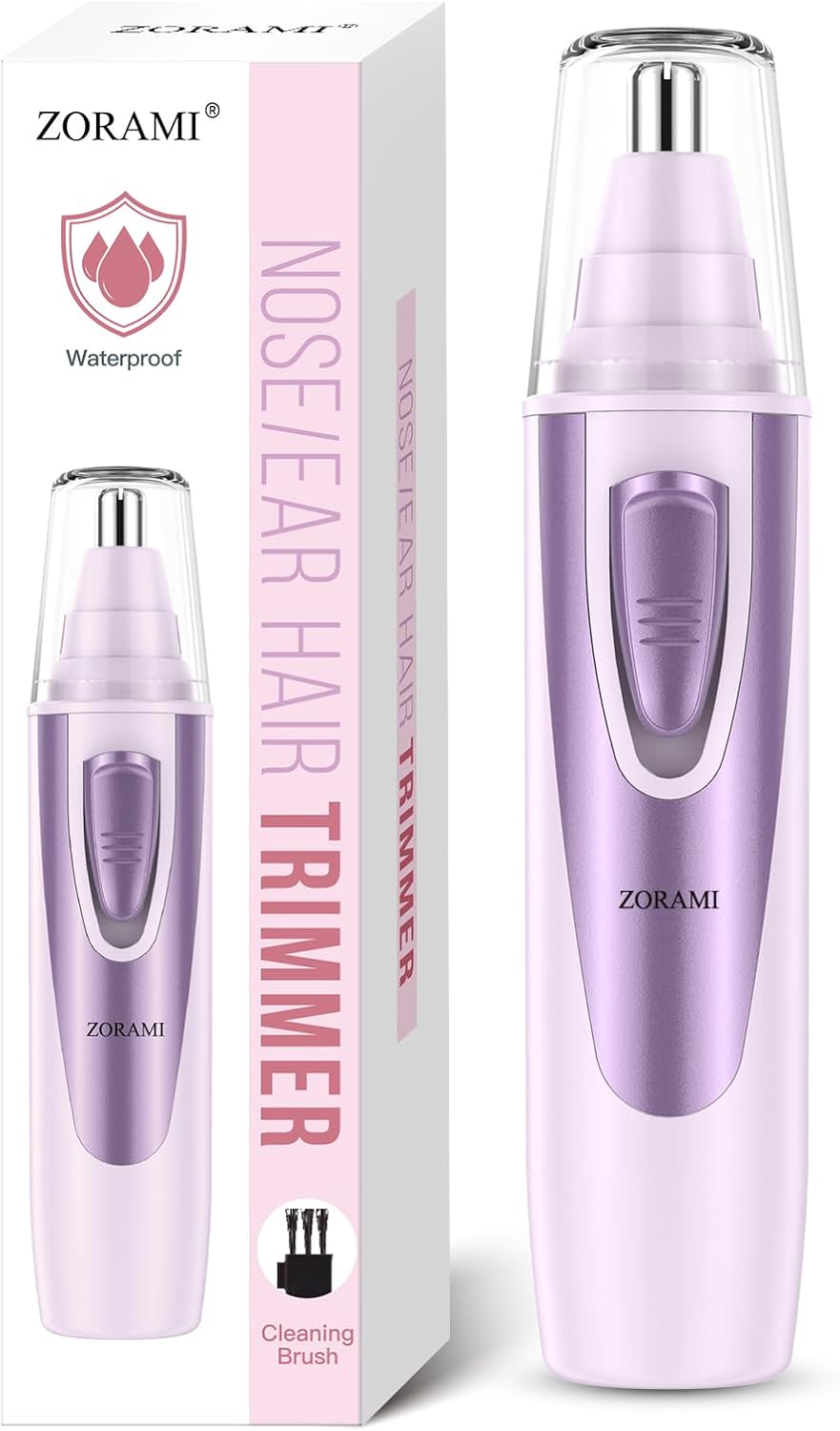 CORTADOR DE VELLO NASAL Y AURICULAR ZORAMI 2026 PROFESIONAL CON CUCHILLAS DUALES LAVABLE - 1