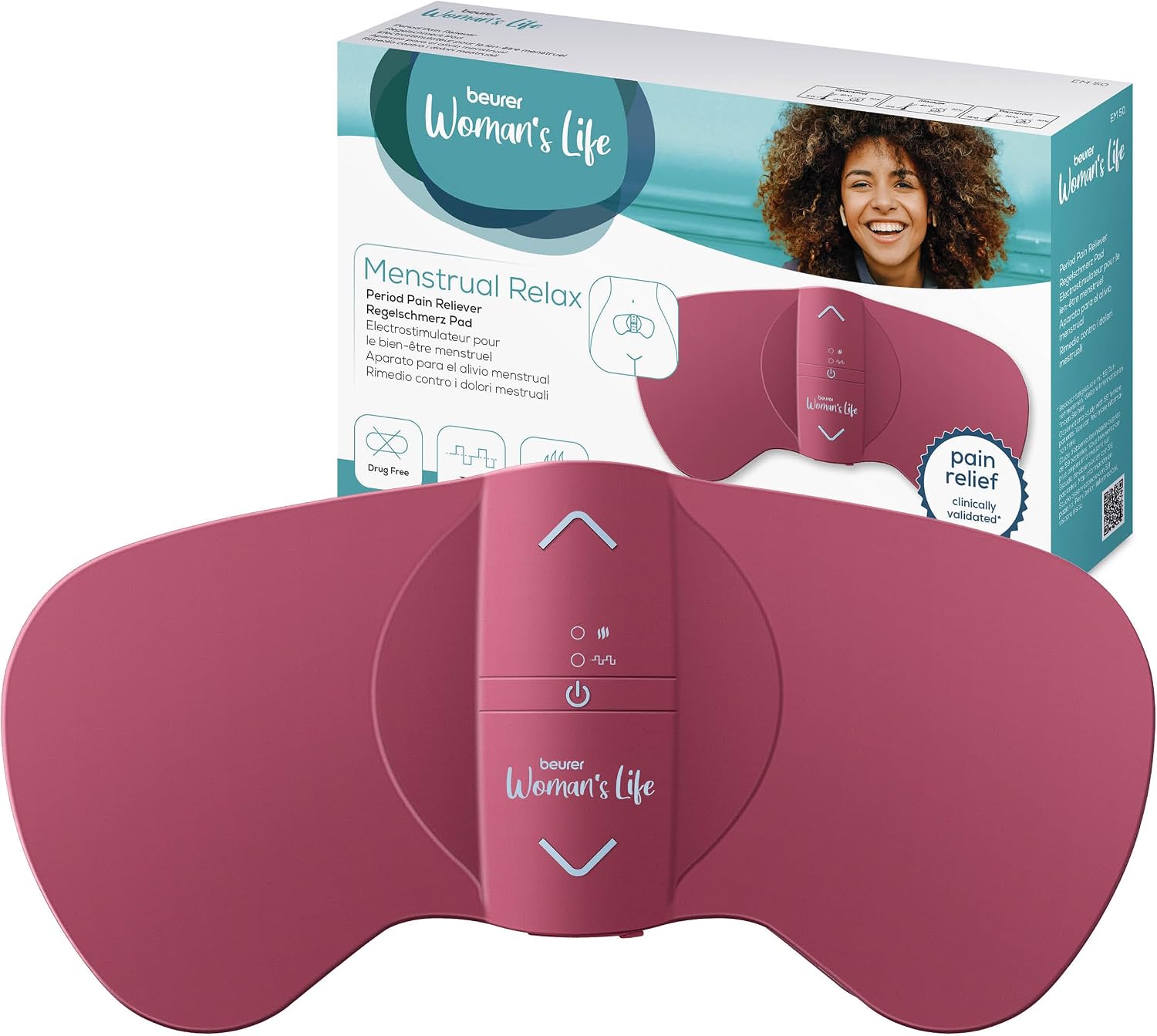 MASAJEADOR BEURER EM 50 MENSTRUAL RELAX CON CALOR Y TENS - 1