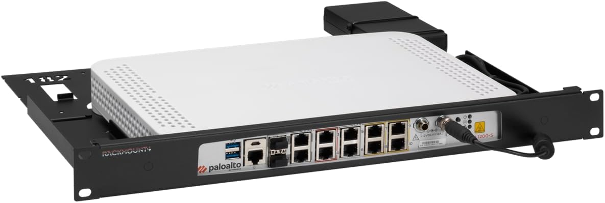 KIT DE MONTAJE EN RACK RACKMOUNT.IT RM-PA-T12 PARA FIREWALLS PALO ALTO NETWORKS PA-410, PA-415 Y PA-415-5G, 1U, ACERO NEGRO - 1